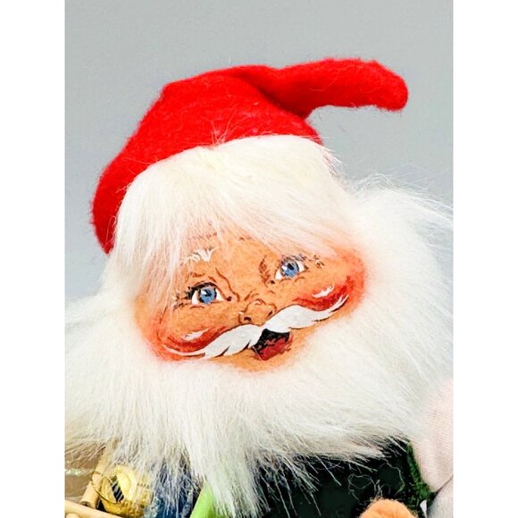 Annalee Santa with Box of Christmas Ornaments Mobilitee Doll Figure 8 inch - Picture 2 of 10